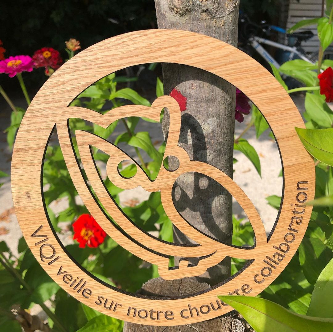 Découpe de motif en bois