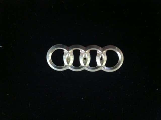 Usinage logo Audi