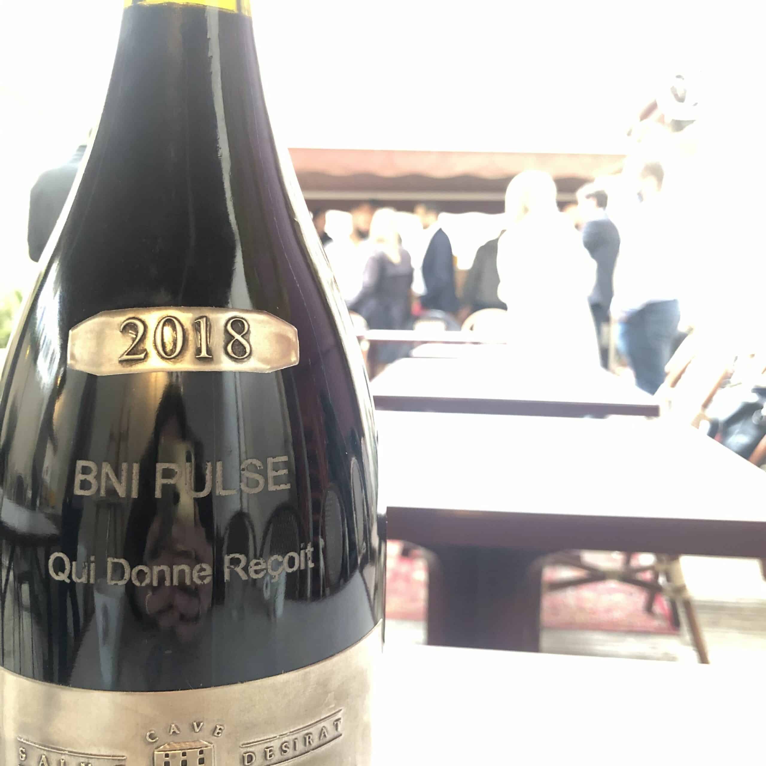 Gravure sur bouteille en verre