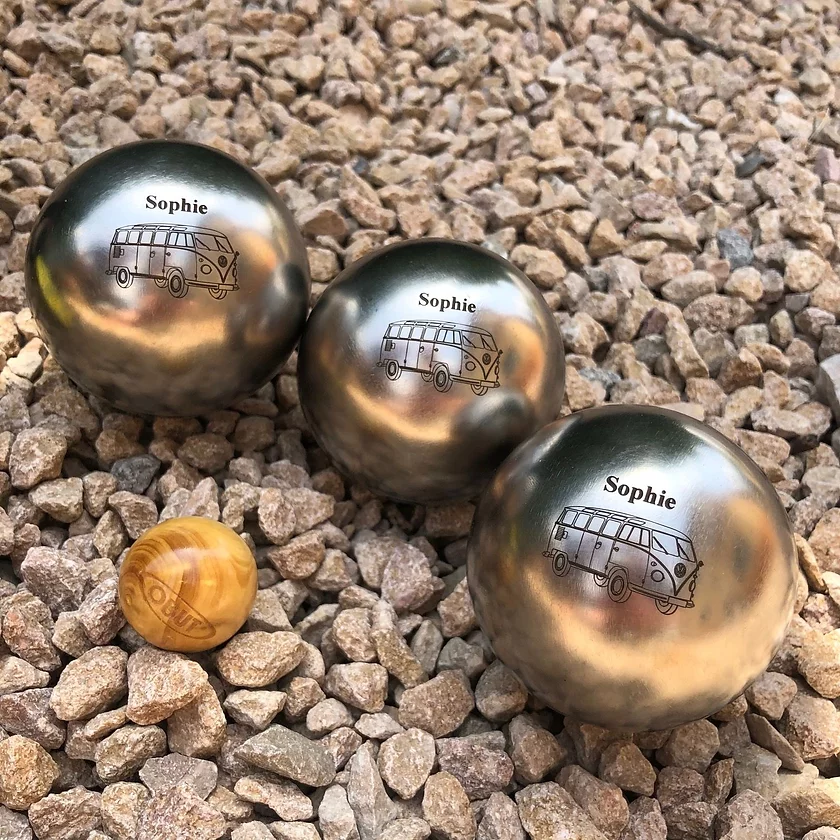 Gravure sur boule de pétanque métal