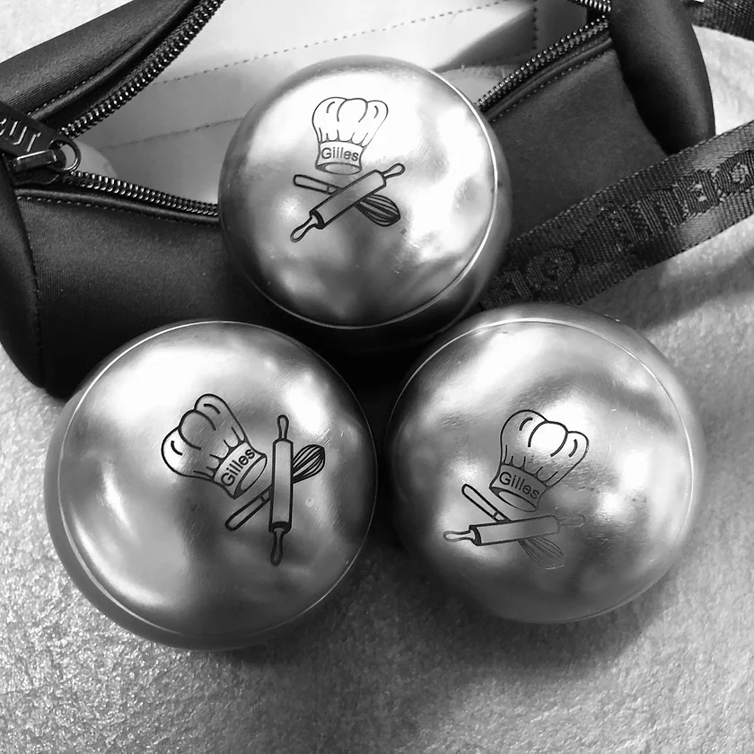 Gravure sur boule de pétanque métal
