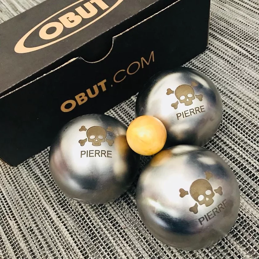 Gravure sur boule de pétanque métal
