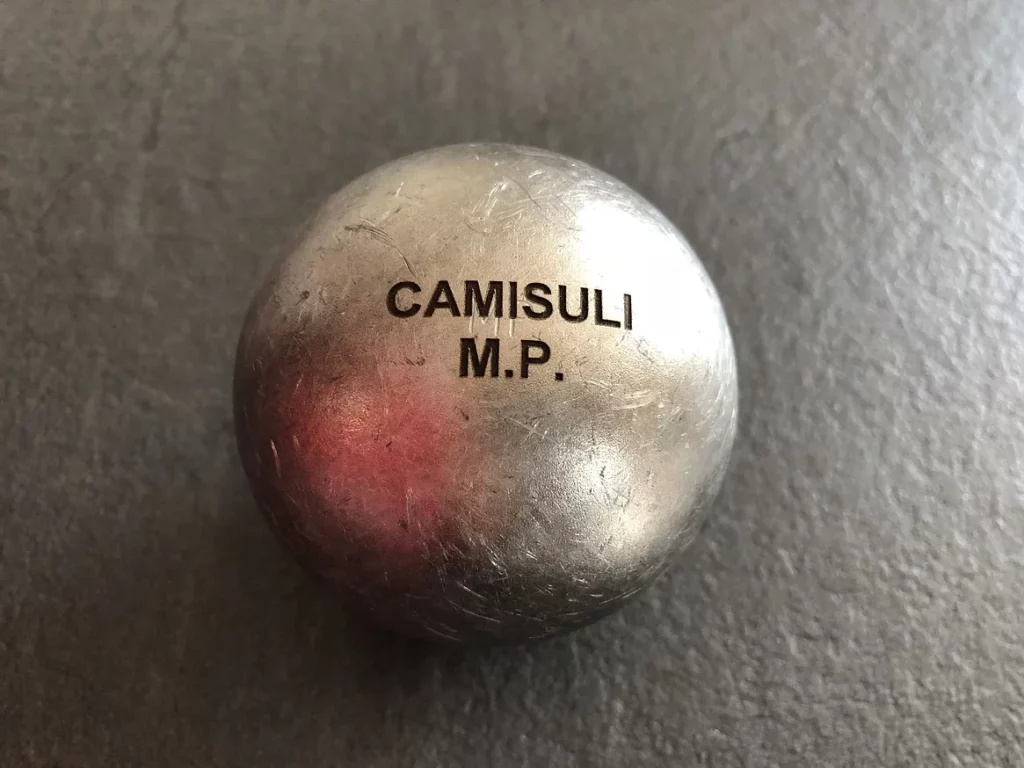 Gravure sur boule de pétanque métal