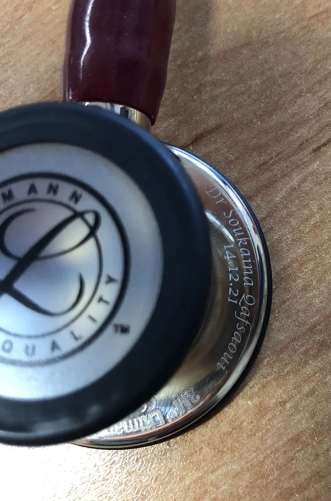 Gravure sur stéthoscope