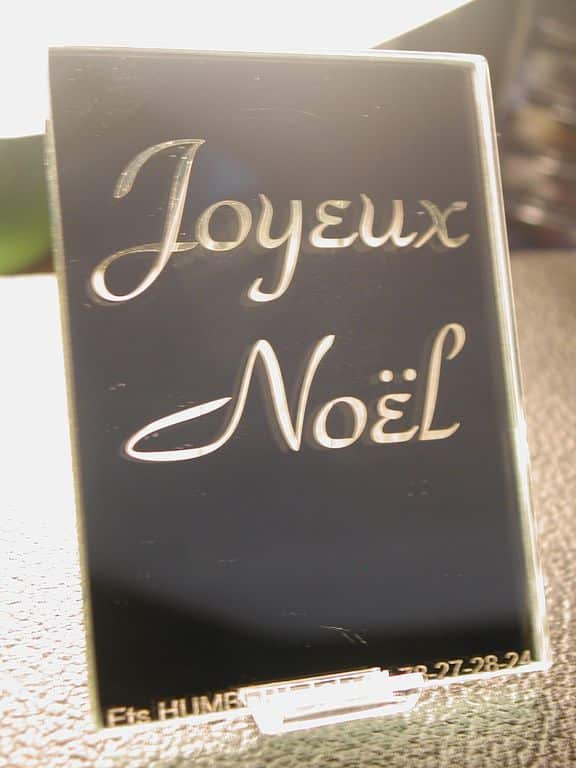 Gravure sur miroir