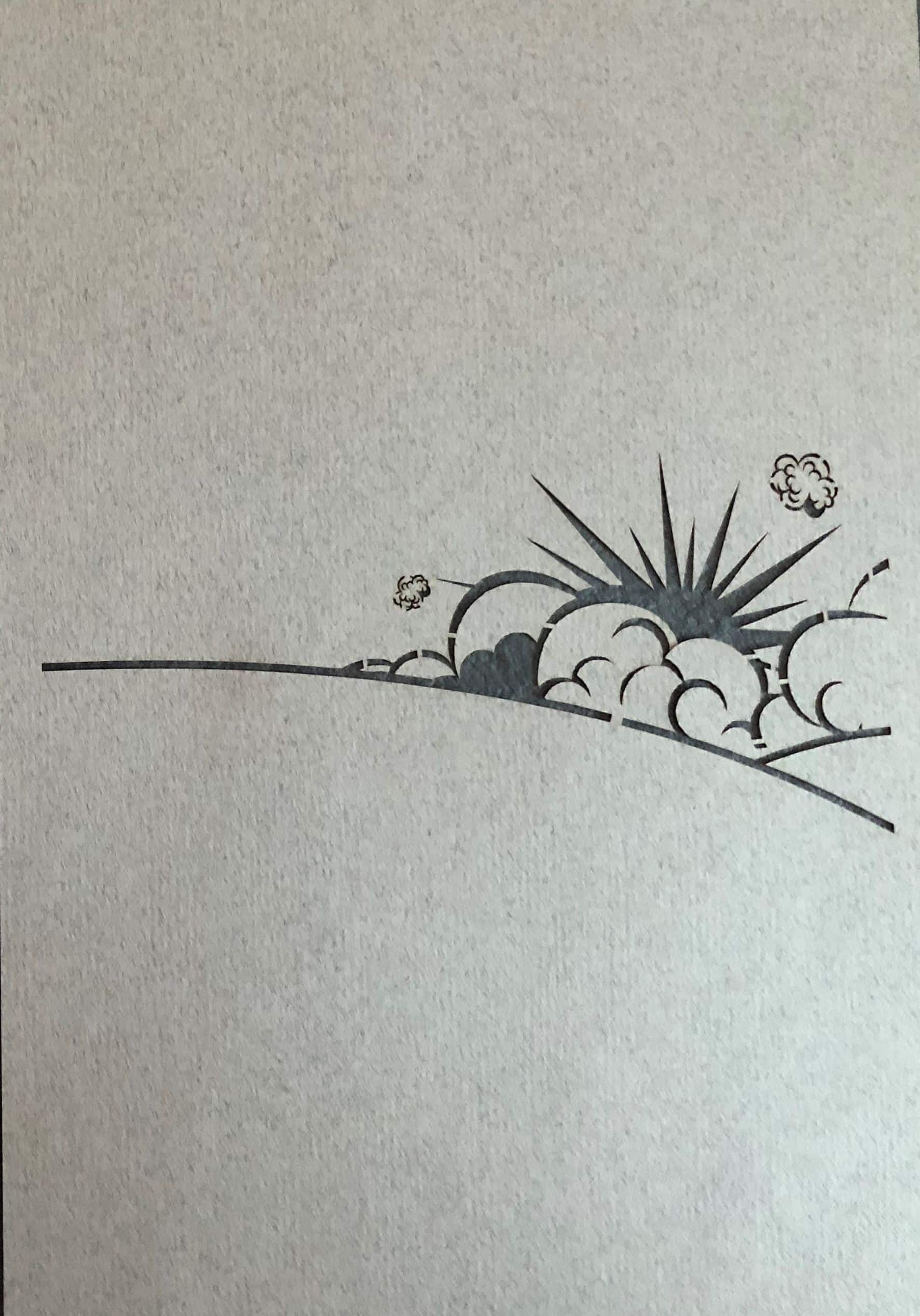 Découpe de motif sur papier