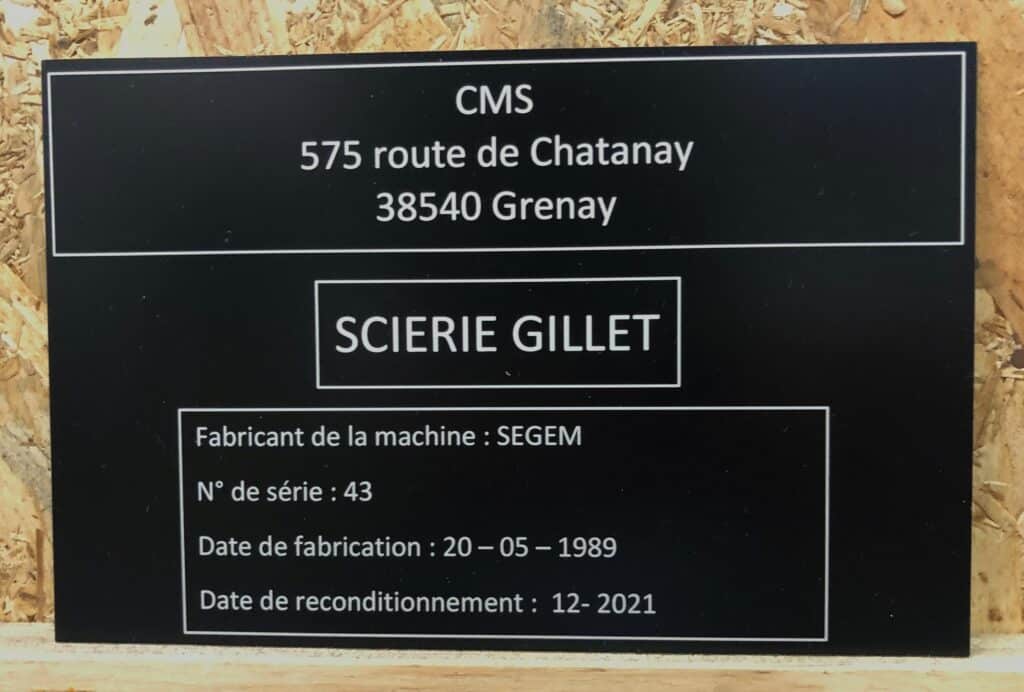 Découpe de plaque de machine en aluminium anodisé noir