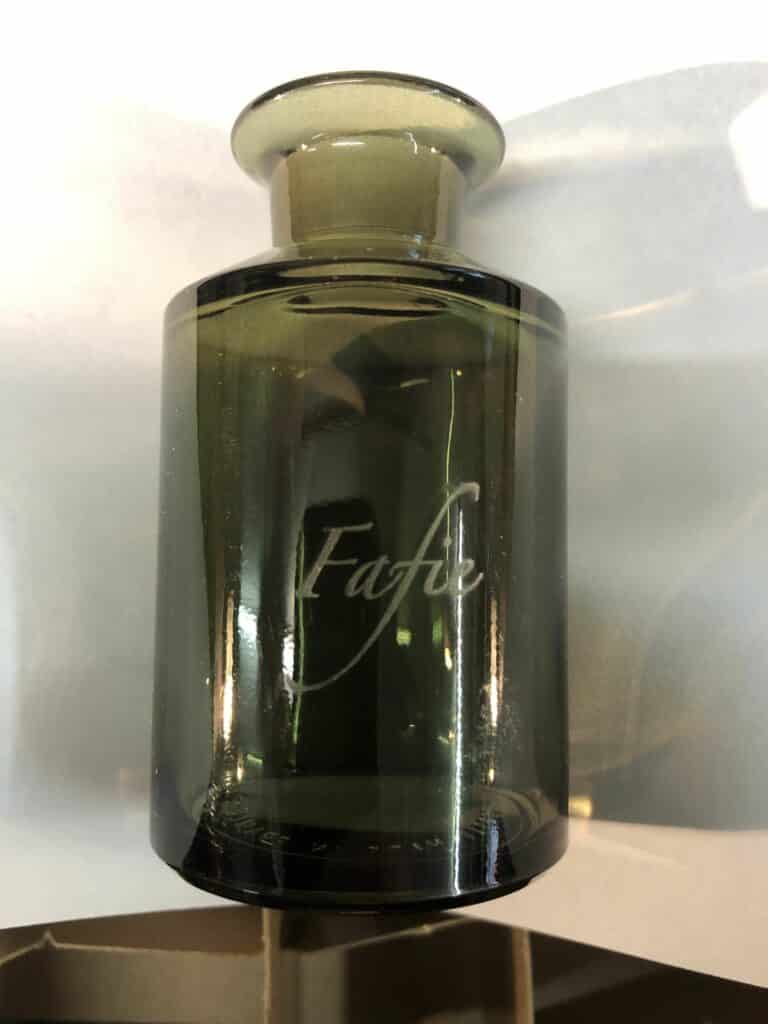 Gravure sur bouteille en verre