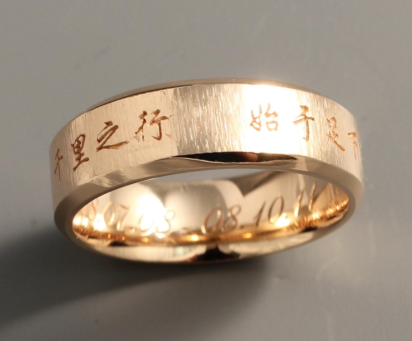 Gravure sur bague