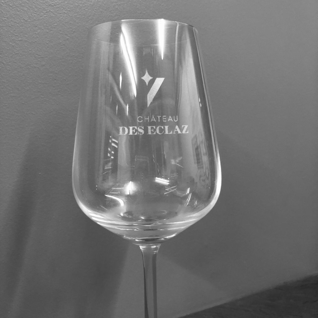 Gravure sur verre de vin