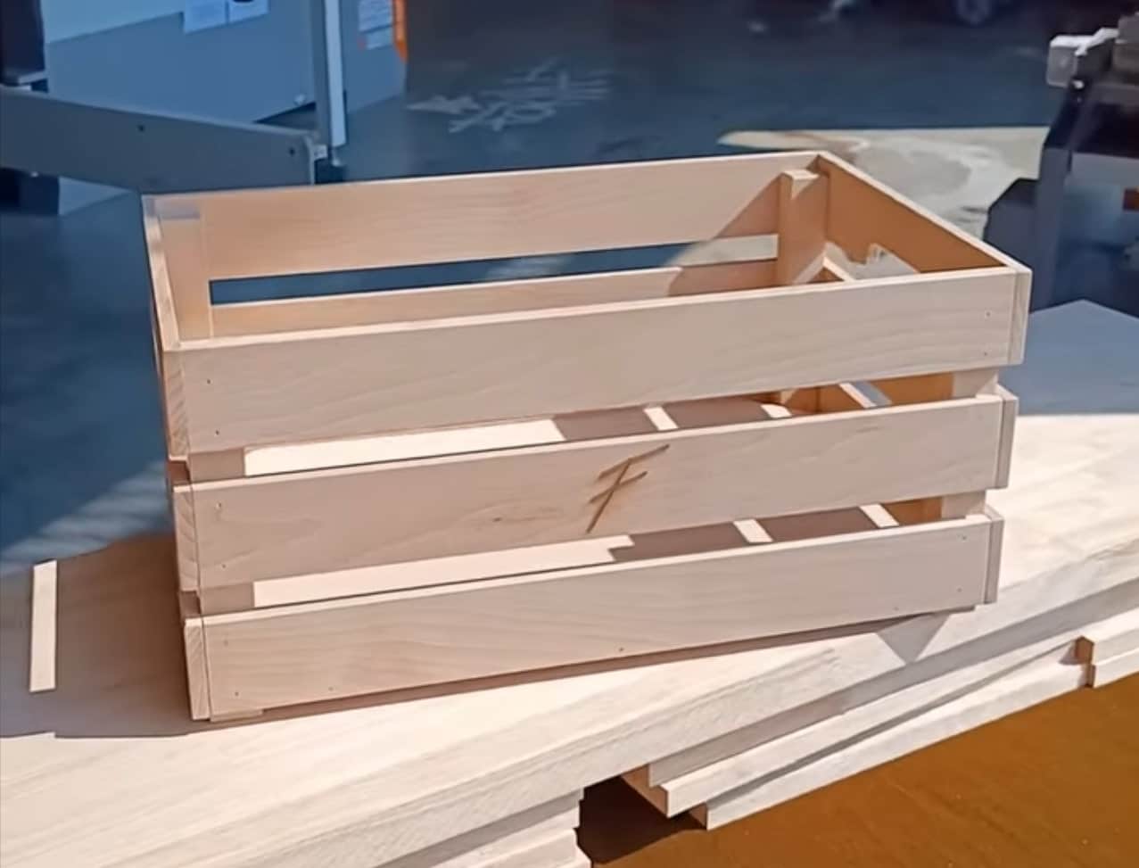 Gravure de cagette en bois