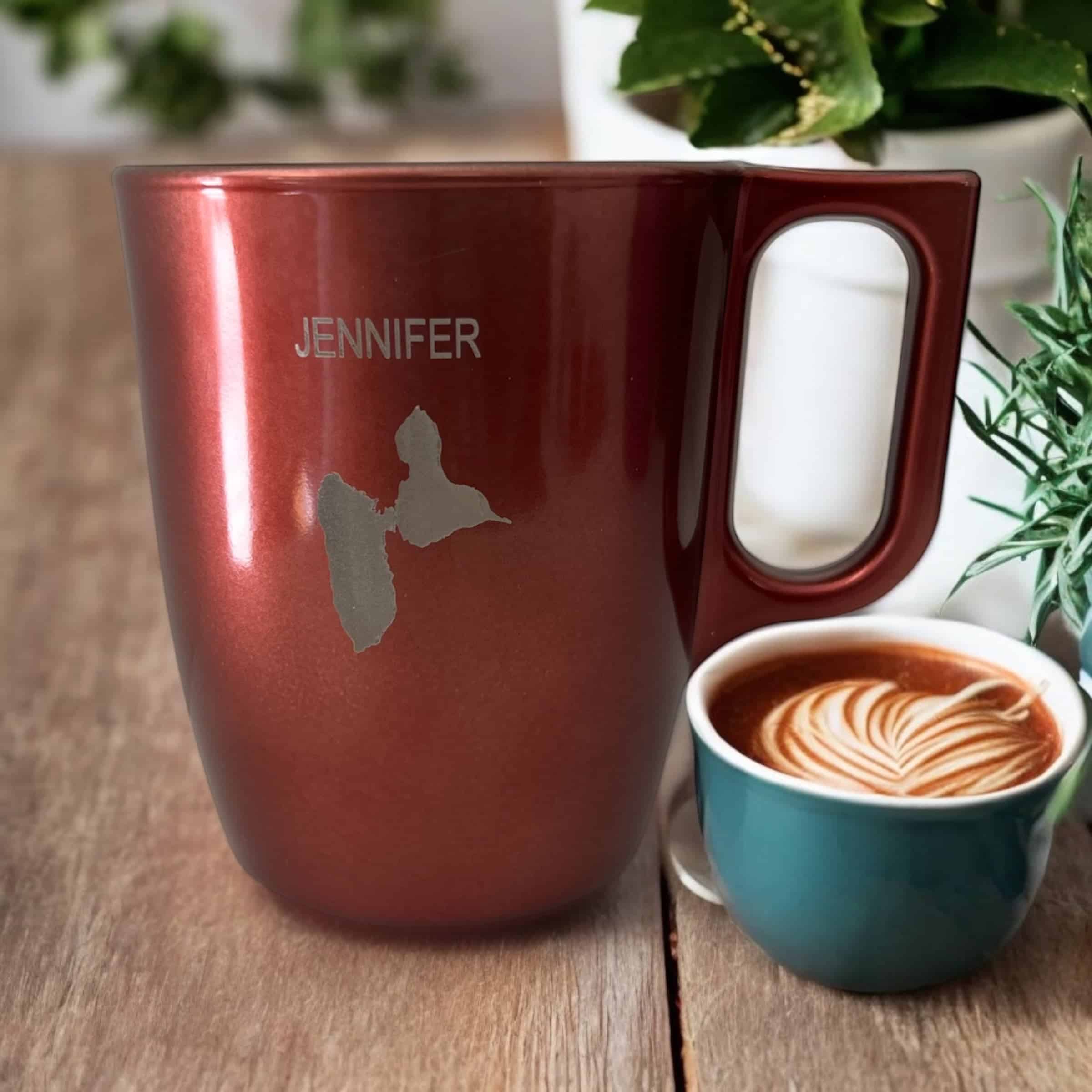 Gravure sur tasse en verre