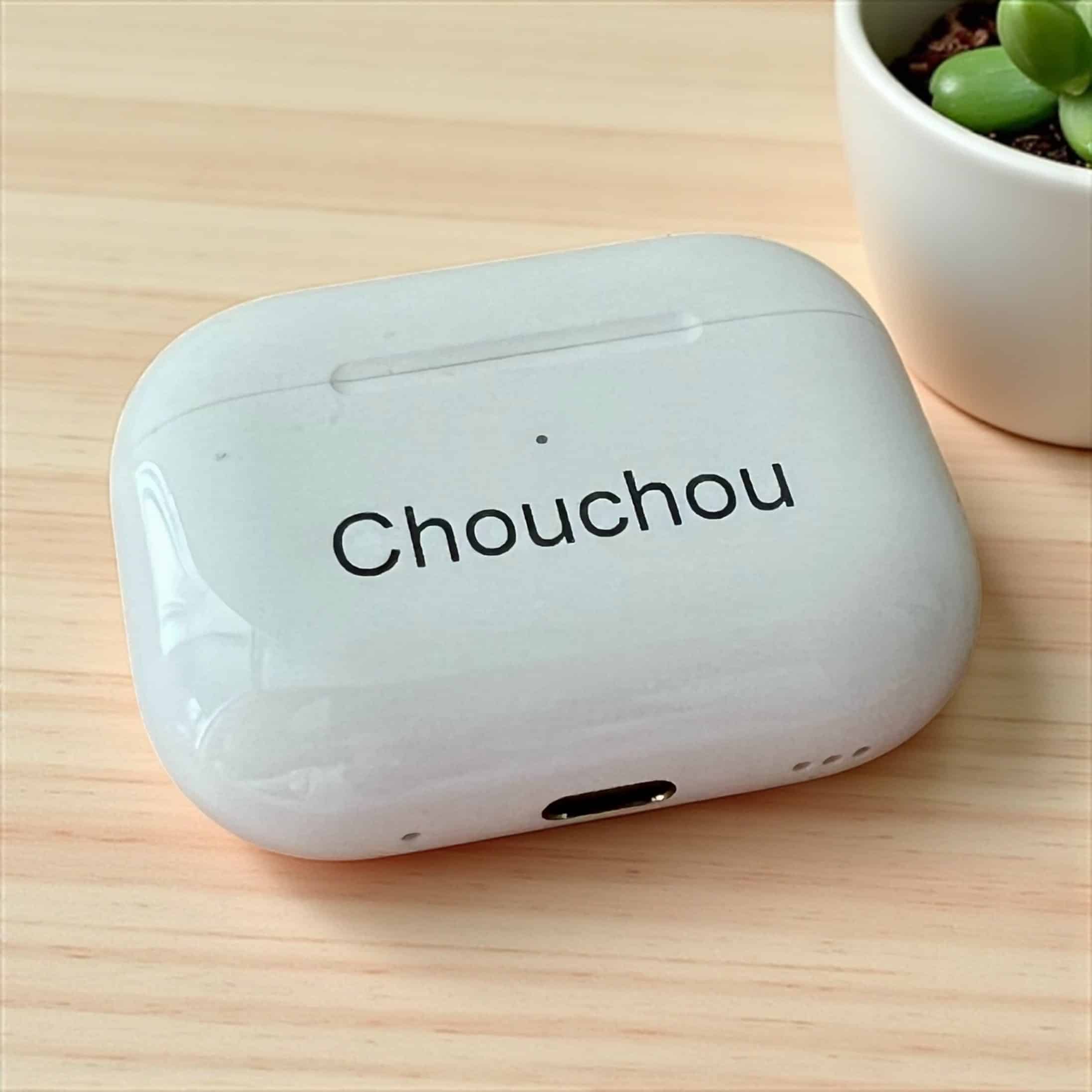Gravure sur airpod