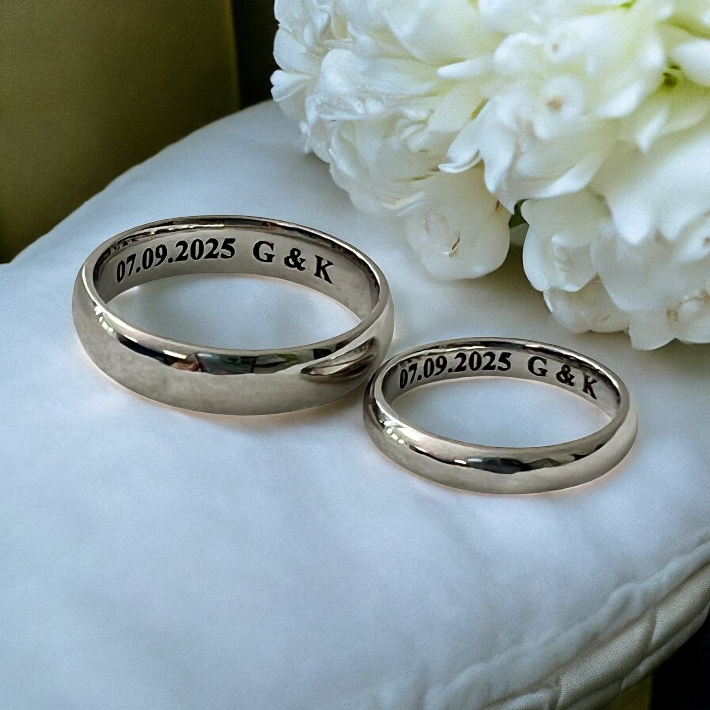 Gravure sur bague métal