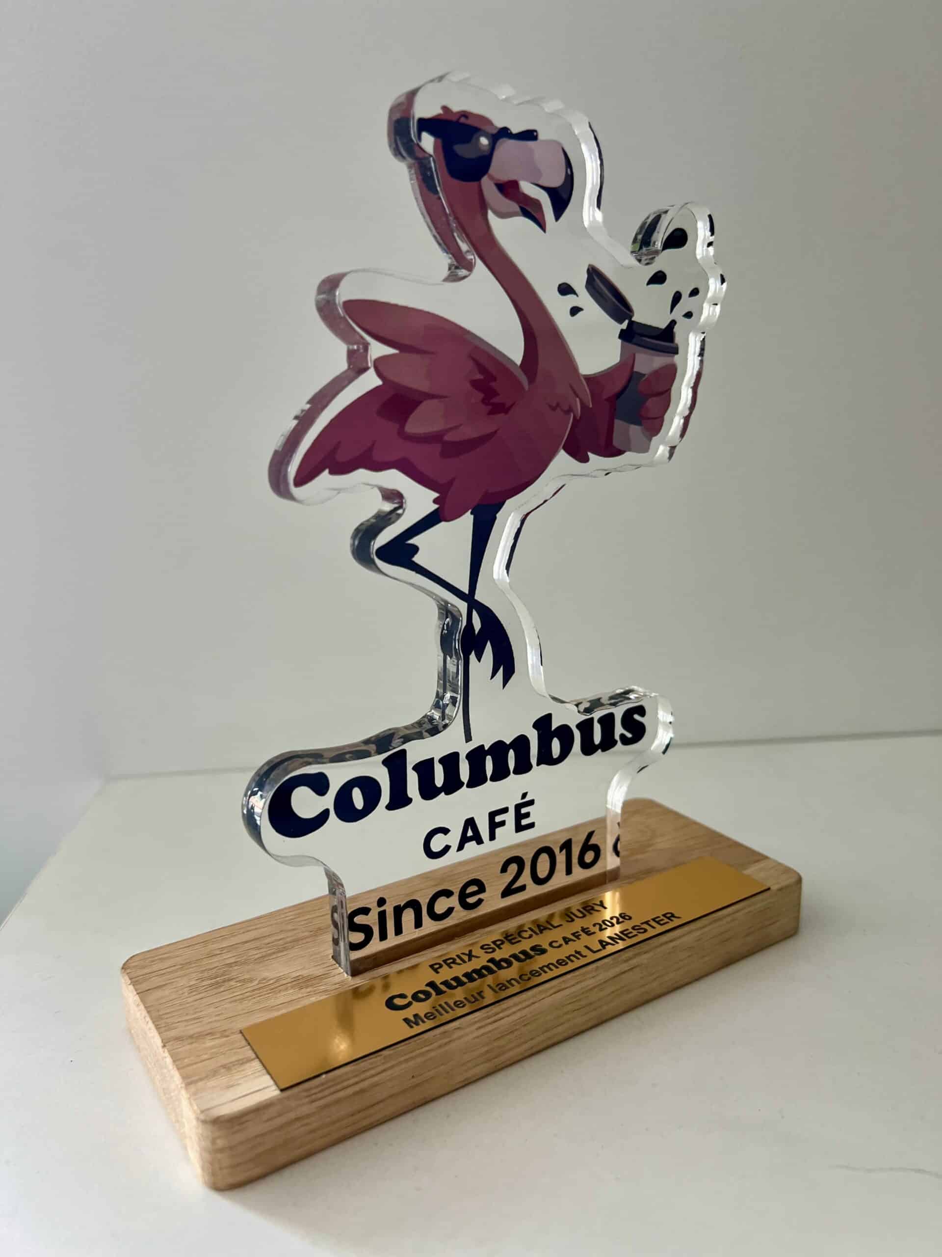 Trophée personnalisé en découpe et impression sur-mesure à Lyon
